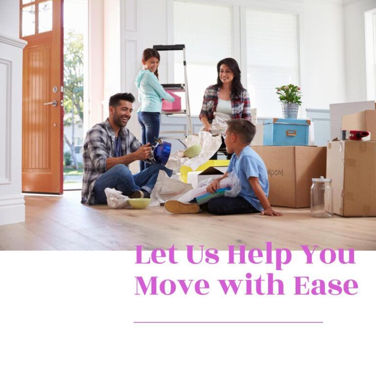 create an image of household moving USA with violet touch 1 1